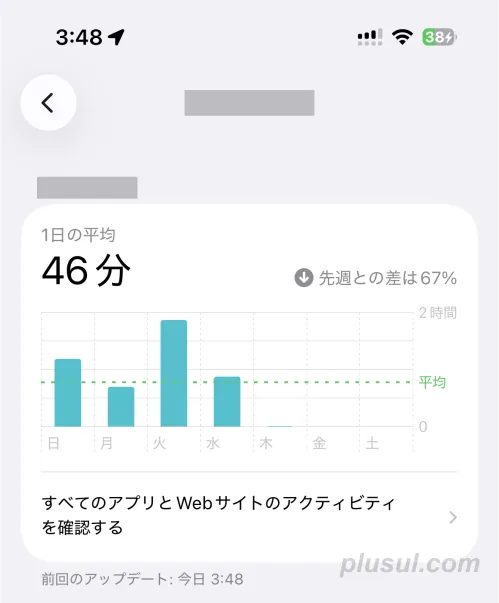 お子さんのiPhoneの使用時間を確認する