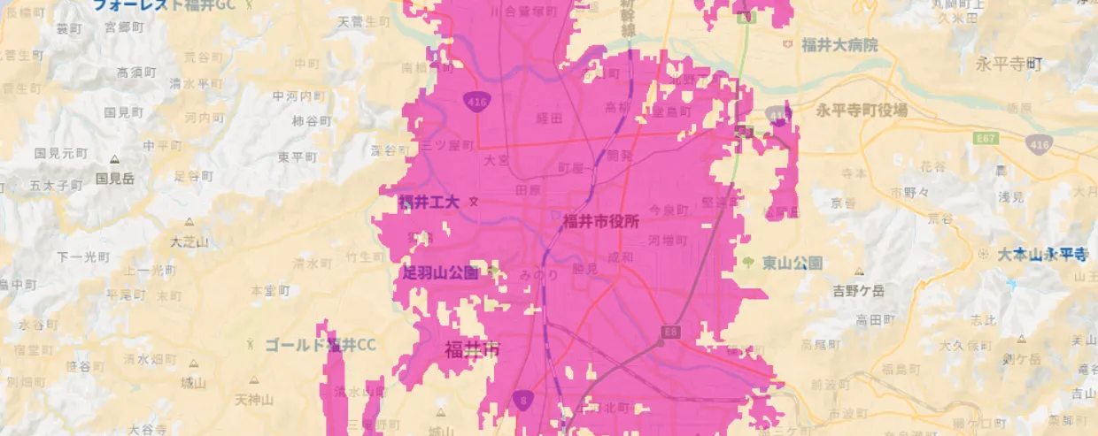 福井県福井市エリア