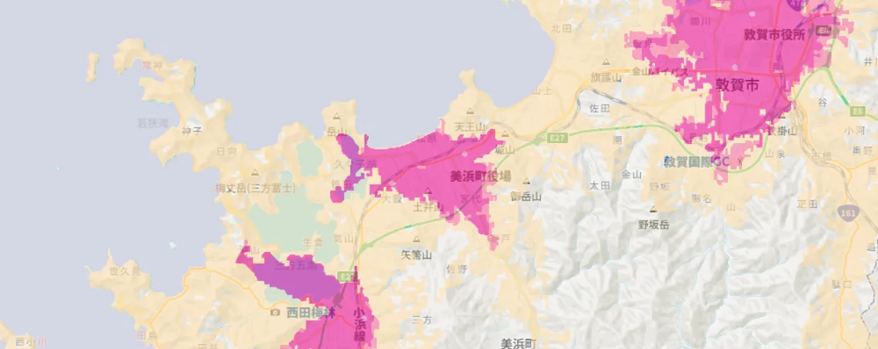 福井県美浜町エリア