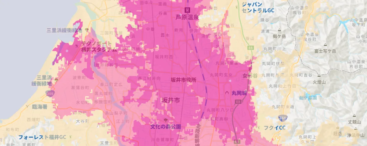 福井県坂井市エリア