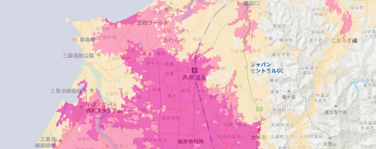 福井県あわら市エリア