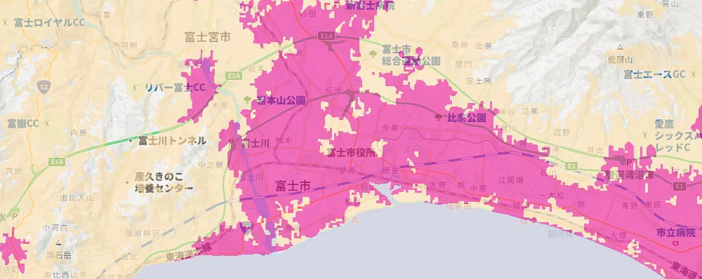 静岡県富士市エリア