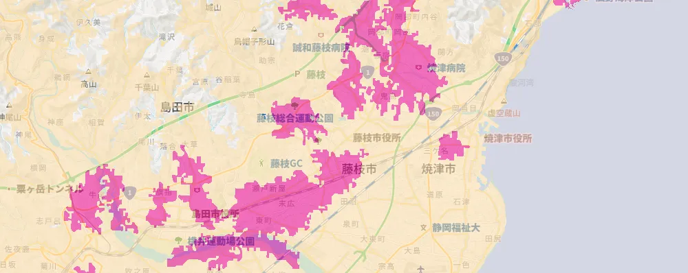 静岡県藤枝市・焼津エリア