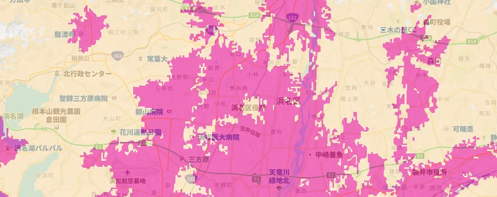 静岡県浜松市浜名区エリア