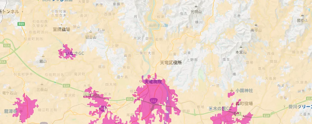 静岡県浜松市天竜区エリア