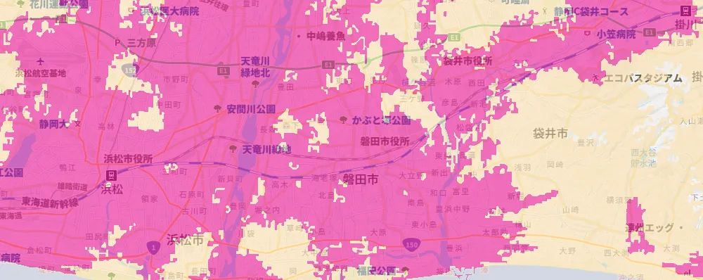 静岡県磐田市エリア