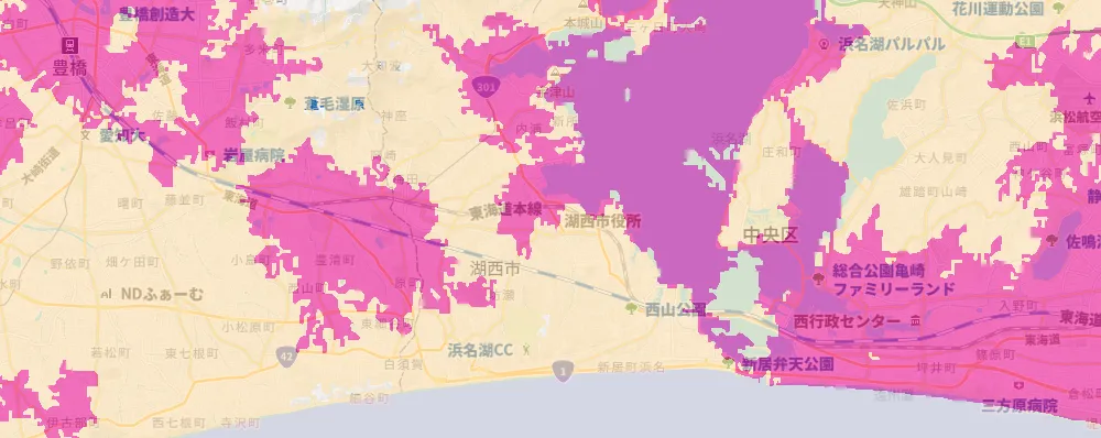 静岡県湖西市エリア