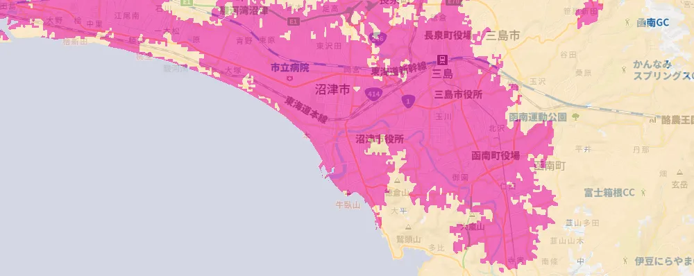 静岡県沼津市エリア